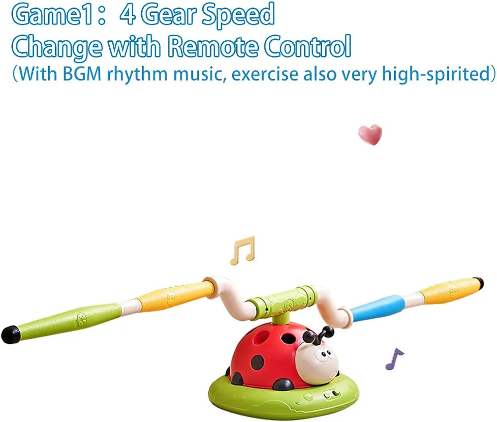 3 in 1 Exercise Ladybug Jump & Spin Game –