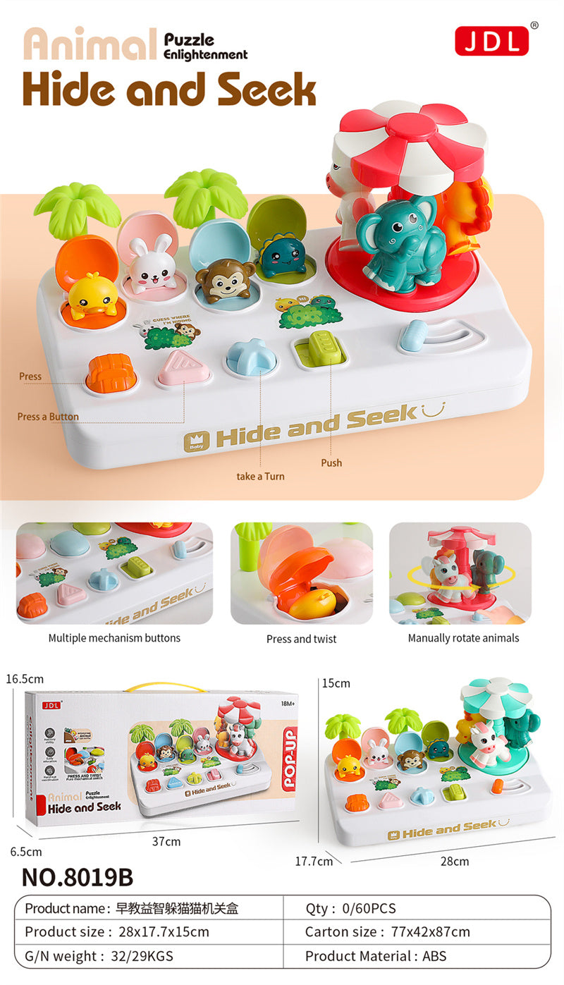 Animal Hide & Seek Montessori Learning Toy