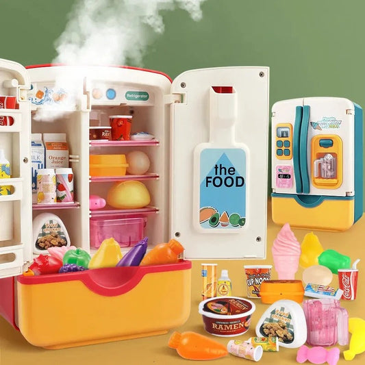 Multi-functional Pretend Fridge With Spray