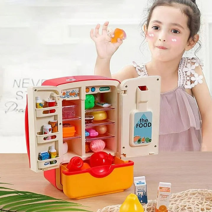 Multi-functional Pretend Fridge With Spray