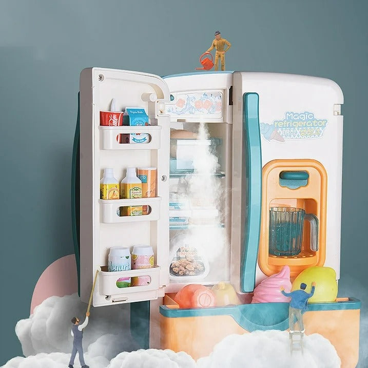 Multi-functional Pretend Fridge With Spray