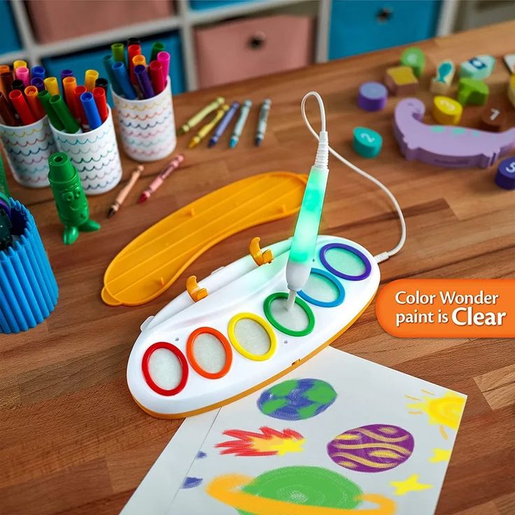 Magical Paint Brush Coloring Kit with Color Recognition & Special Paper