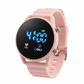 Sports Digital Wrist Watch For Kids Round pink