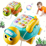 🐢 Turtle Shape Baby Pull Toy Phone 🐢