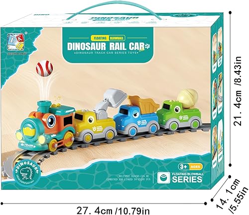 Electric train set, floating train toy with music, lights and tracks,