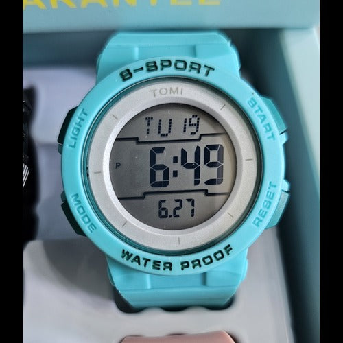 Piaoma Sports Digital Wrist Watch For Kids Blue