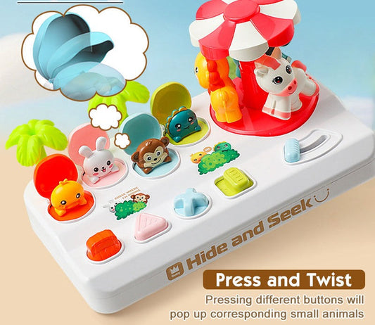 Animal Hide & Seek Montessori Learning Toy