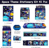 Space Theme Stationery Kit – 41 Pcs 🚀✨