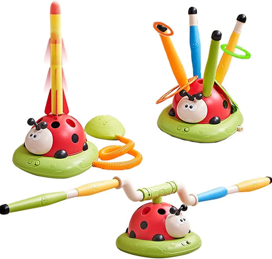 3 in 1 Exercise Ladybug Jump & Spin Game –