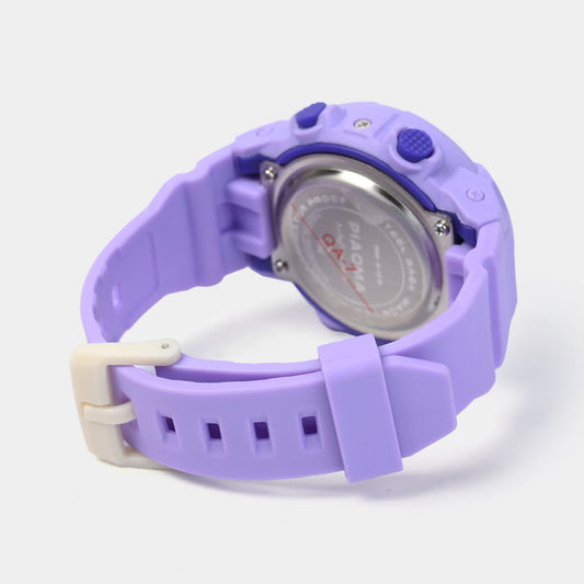 Piaoma Sports Digital Wrist Watch For Kids Purple Water Proof