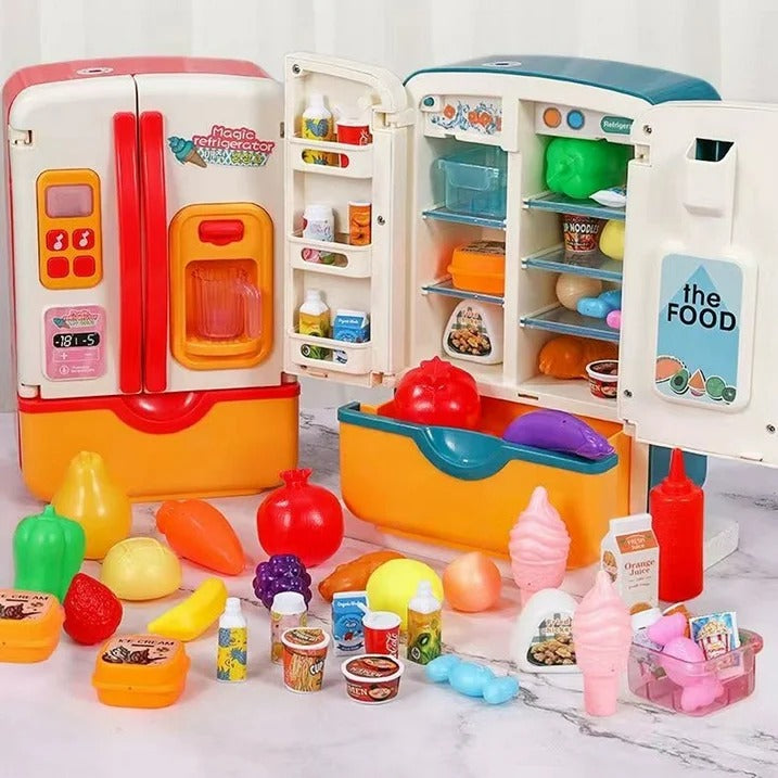 Multi-functional Pretend Fridge With Spray
