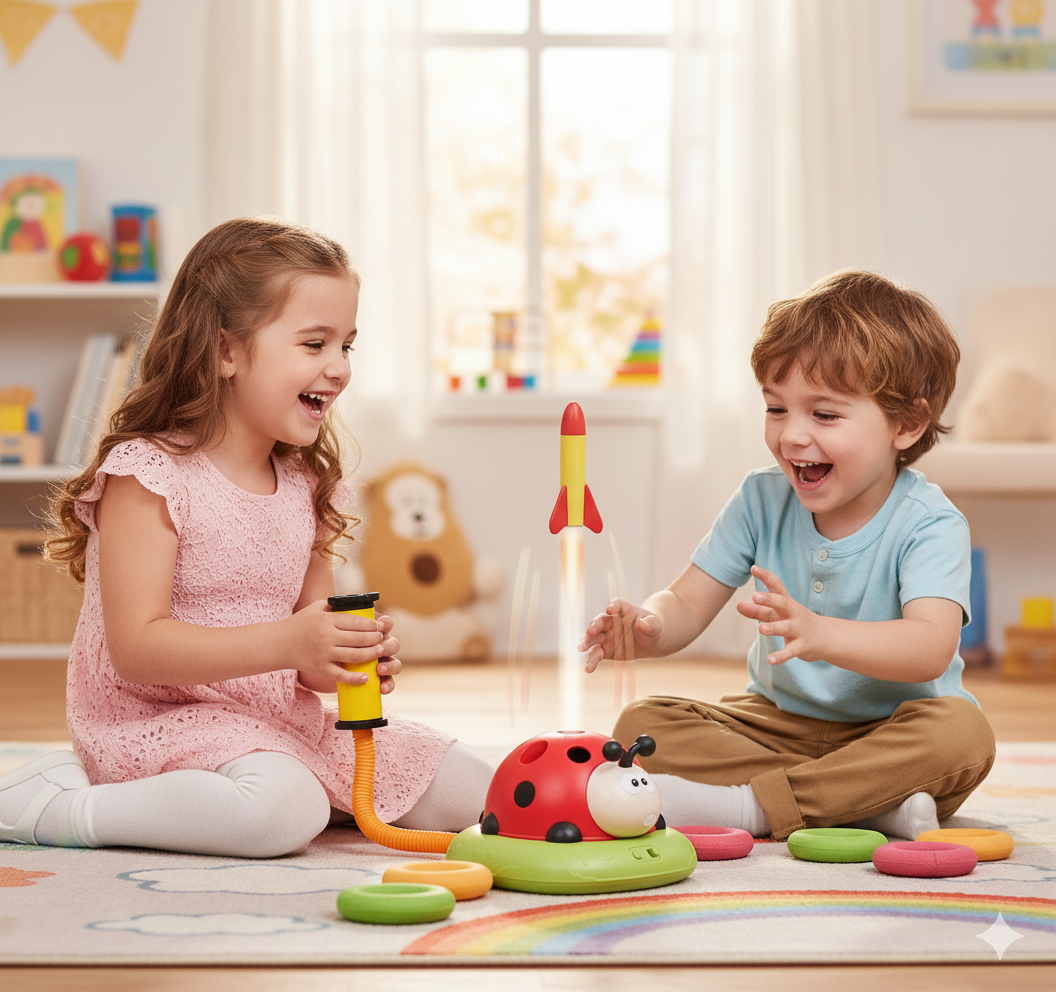 3 in 1 Exercise Ladybug Jump & Spin Game –