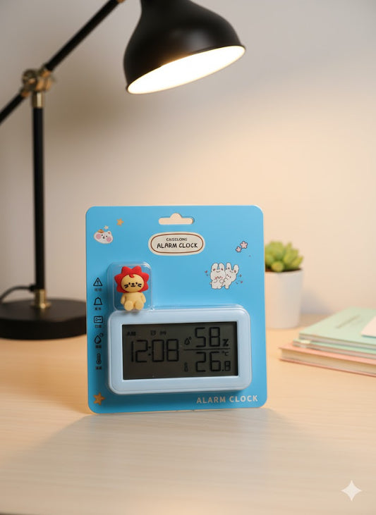 KIDS Table Clock with Alarm BLue