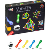Master Magnetic Construction Toy 124 Pcs