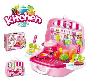 COOK KITCHEN PINK LITTLE CHEF SET