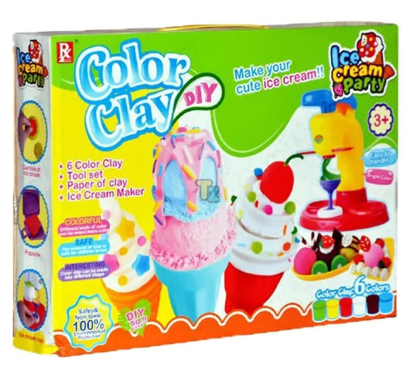 Ice Cream Party Diy Colour Clay Set for Kids