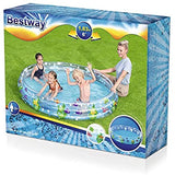 Bestway 51005 Inflatable Deep Dive 3-Ring Pool 1.83m x 33cm Summer Garden Kids