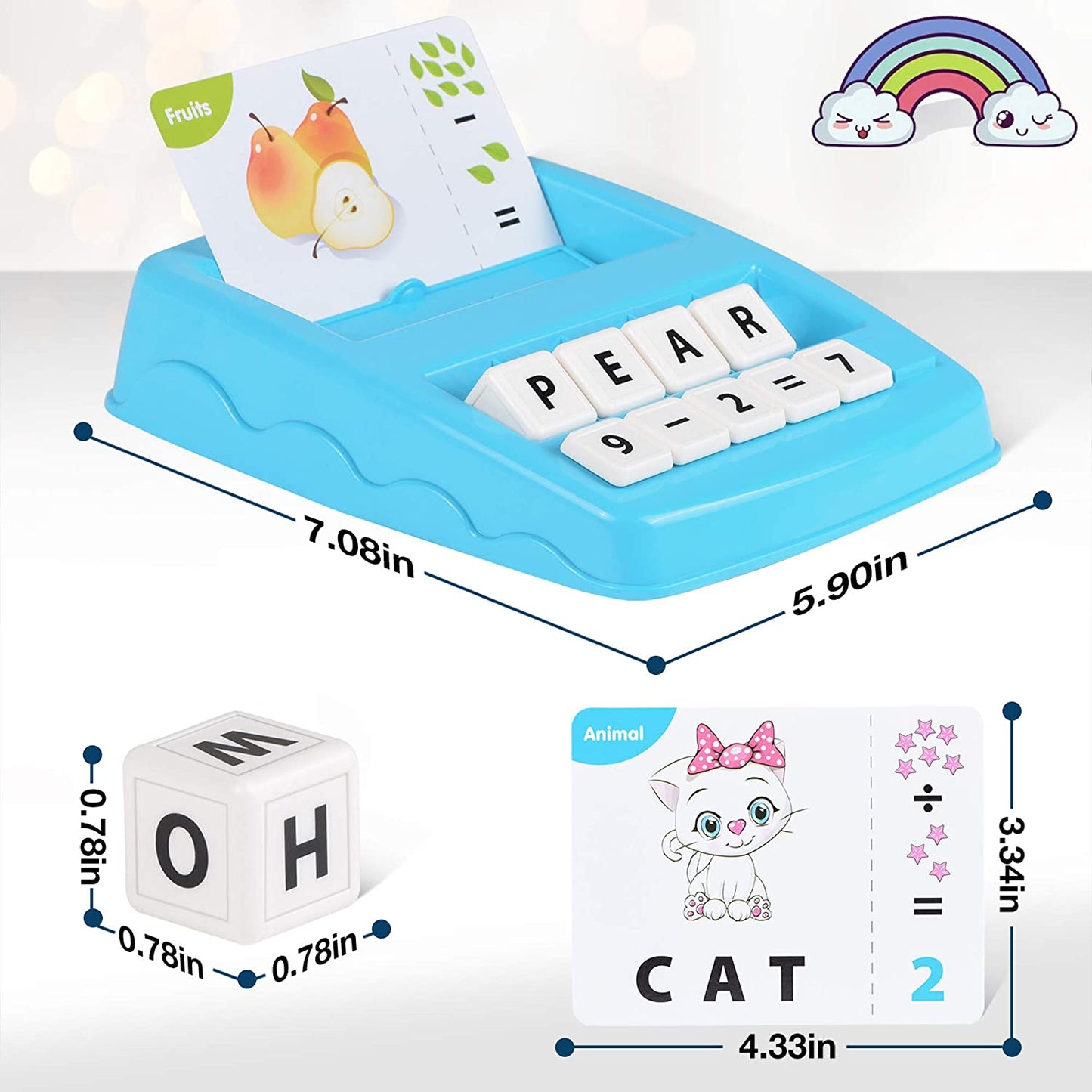 Educational Game -2in1, Matching Letters and Arithmetic,