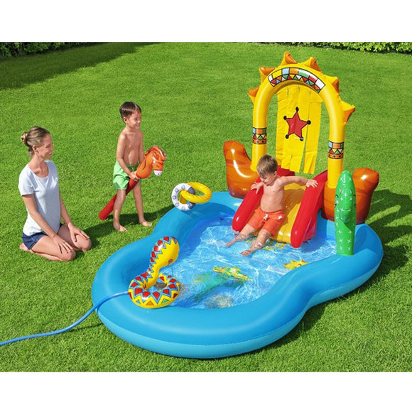 Bestway H2OGO Wild West Play Center Swimming Pool Mini Water Park #53118